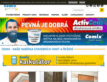 Tablet Screenshot of cemix.cz